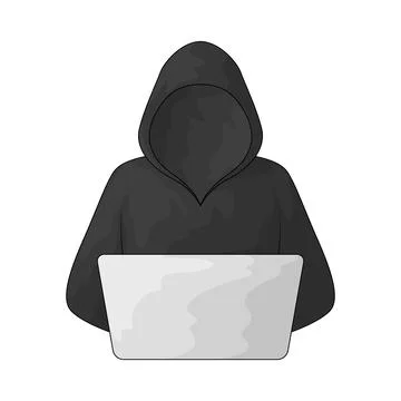 Hacker illustration Stock-Illustration