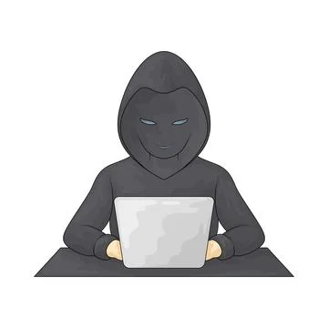 Hacker illustration Stock Illustration