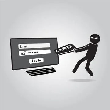 Hacker, Internet security concept. Stock-Illustration