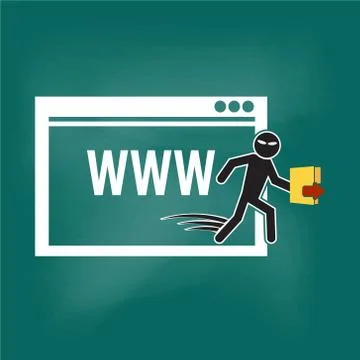 Hacker, Internet security concept illustration. Иллюстрация