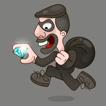 Hacker, Internet security concept, thief icon symbol Stock Illustration