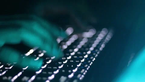 Hacker keyboard 스톡 동영상 131165351