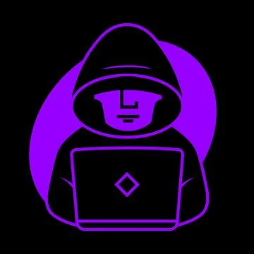 Hacker at the laptop low poly wireframe. Internet security protection busin.. Stockillustratie