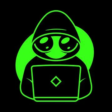 Hacker at the laptop low poly wireframe. Internet security protection busin.. Stock Illustration