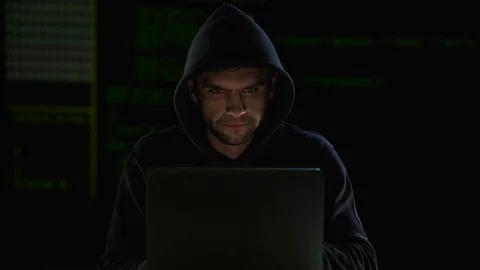 Hacker making changes to program code and waiting them to break system, hacking Stock-Footage 84089007