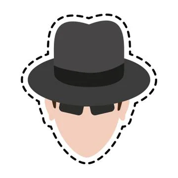 Hacker man icon Stock-Illustration