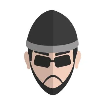Hacker man icon Stock-Illustration