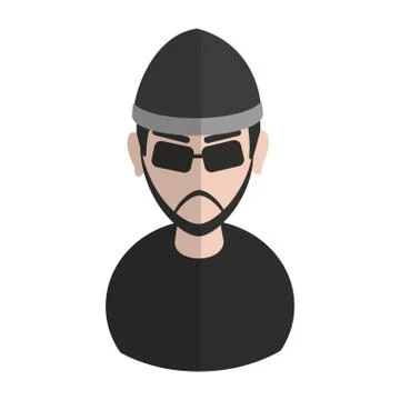 Hacker man icon Stock-Illustration