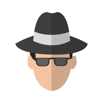 Hacker man icon Stock-Illustration
