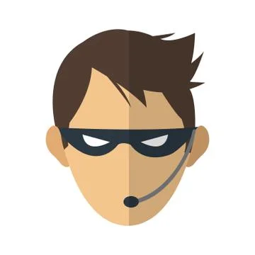 Hacker man icon Stock-Illustration