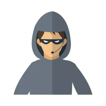 Hacker man icon Stock-Illustration