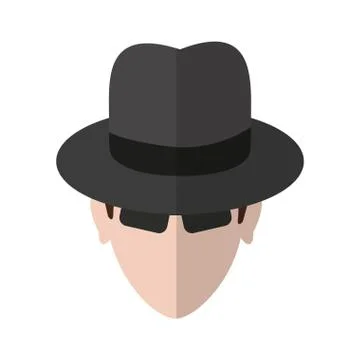 Hacker man icon Stock-Illustration