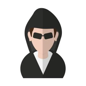 Hacker man icon Stock-Illustration