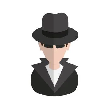Hacker man icon Stock-Illustration