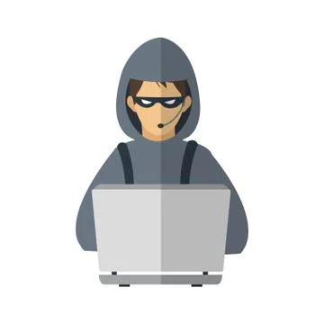 Hacker man icon Stock-Illustration