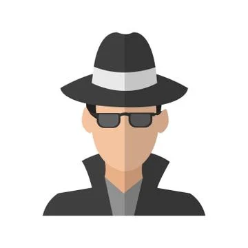 Hacker man icon Stock-Illustration