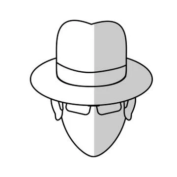 Hacker man icon Stock-Illustration