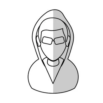 Hacker man icon Stock-Illustration