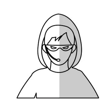Hacker man icon Stock-Illustration
