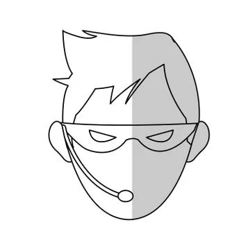 Hacker man icon Stock-Illustration