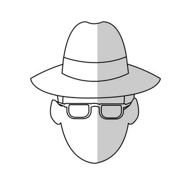 Hacker man icon Illustrazione stock