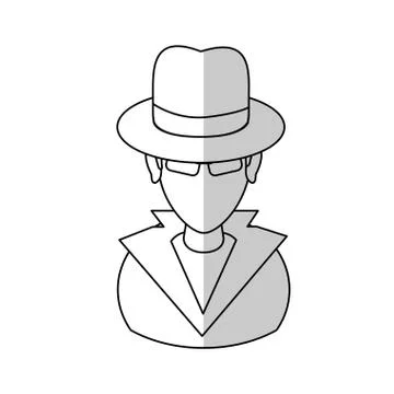 Hacker man icon Stock-Illustration