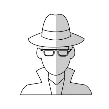 Hacker man icon Stock-Illustration