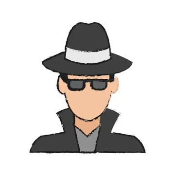 Hacker man icon Stock-Illustration
