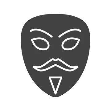 Hacker Mask icon vector image. Illustrazione stock