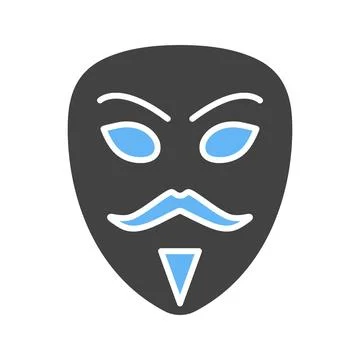 Hacker Mask icon vector image. Stock Illustration