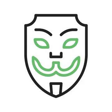 Hacker Mask icon vector image. Illustrazione stock