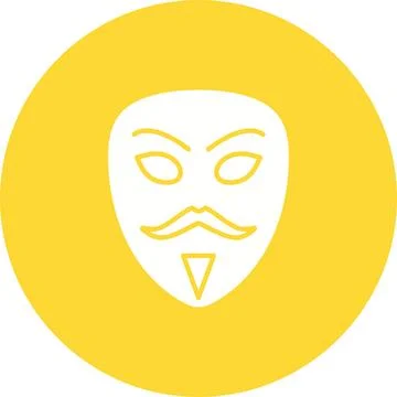 Hacker Mask icon vector image. Stock Illustration