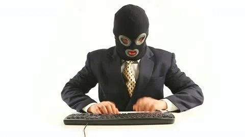 Hacker in office Stock Footage 11276848