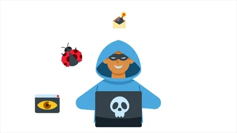 Hacker Operating Computer Stock Footage 326238791