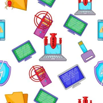 Hacker pattern, cartoon style イラスト素材