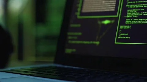 Hacker picking up keys and passwords to open secure secret server, access denied Video stock 85173841