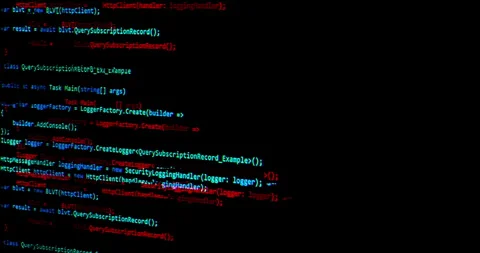 Hacker programmer writes malicious code on laptop, cyber security concept Stock Footage 276408210