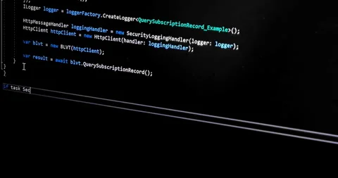 Hacker programmer writes malicious code on laptop, cyber security concept Stock Footage 278028523