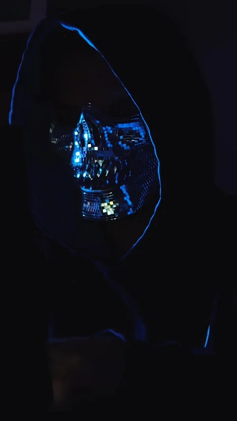 Hacker rapidly typing on laptop in darkness simulating malicious code injection Stock Footage 310214150