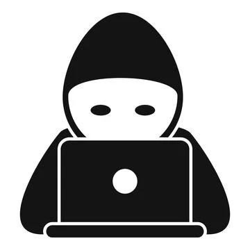 Hacker report icon simple vector. Virus error Illustrazione stock