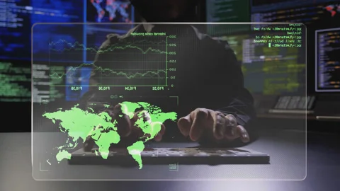 Hacker Room Video stock 200826302