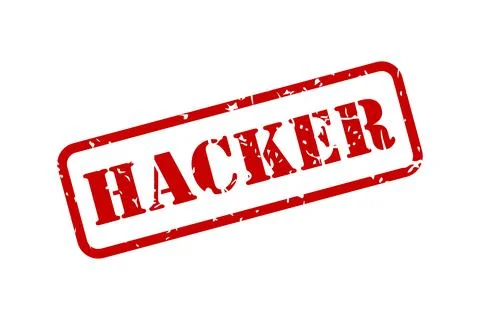 Hacker Rubber Stamp Vector Stock Illustration