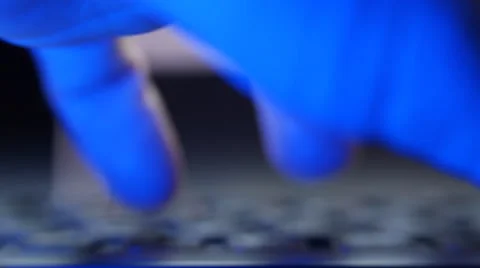 Hacker run the spy program. The virus code scroll on the screen Stock Footage 49672125