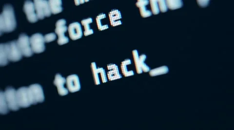 Hacker Screen Closeup. Hacking Language Concept Stock Footage 58718606