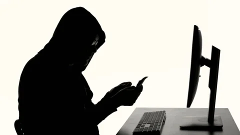 Hacker Stealing Money Stock Footage 210455475