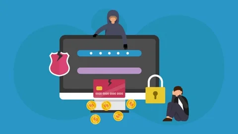Hacker stealing password Stock Footage 250227591