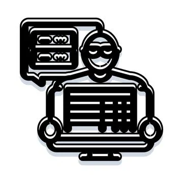 Hacker stealing sensitive financial data from a computer 스톡 일러스트