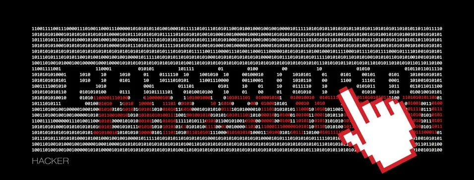 Hacker steals password Illustrazione stock