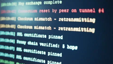 Hacker Terminal Displaying Illegal Access Attempt 库存影片 341660570