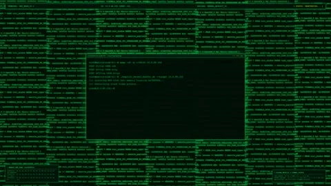 Hacker Terminal Root Access Granted Command Line Animation. Видео 346968814